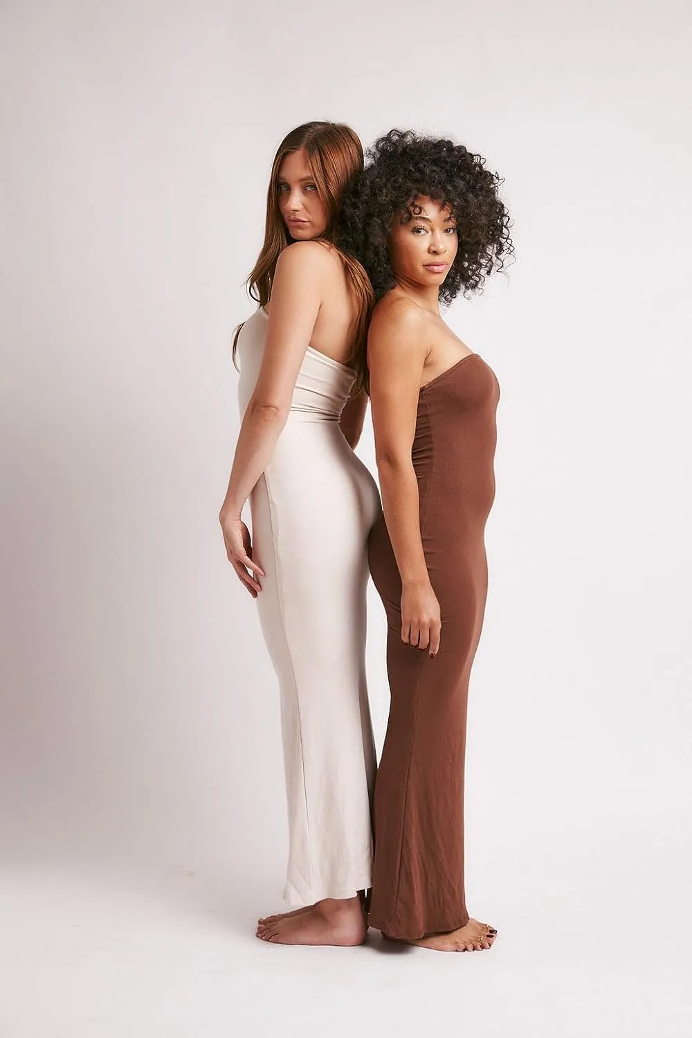 Almere Body Shaping Basic Strapless Maxi Dress