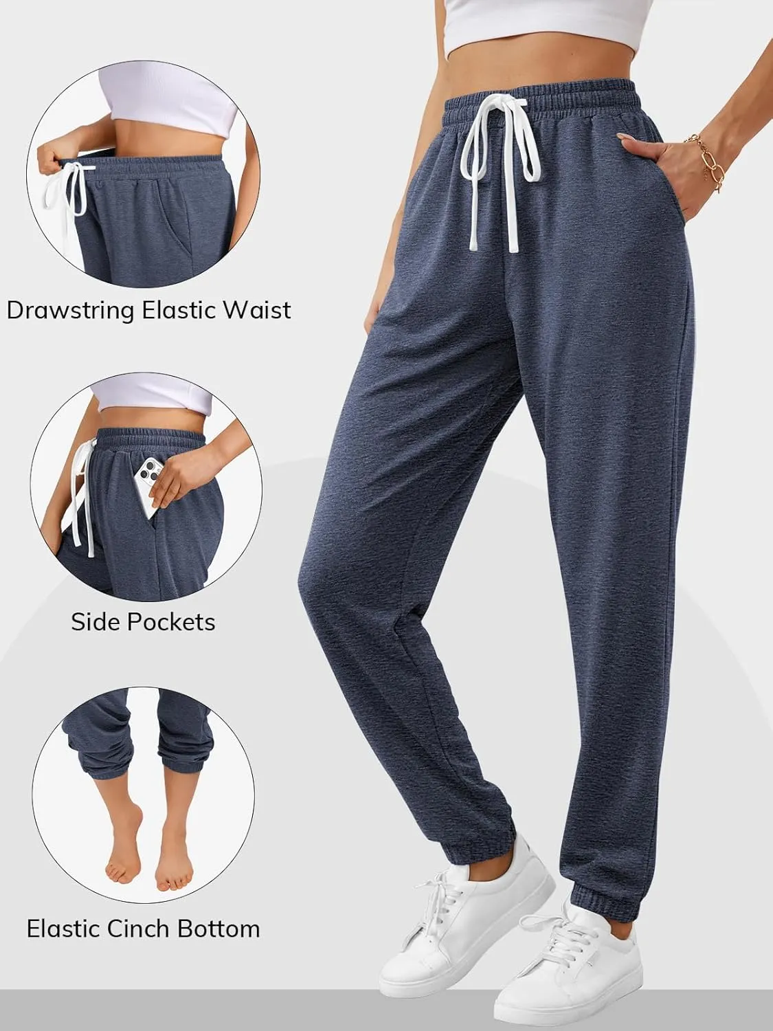 ATHMILE Baggy Sweatpants for Women with Pockets-Lounge Womens Pajams Pants-Womens Running Joggers Fall Clothes Outfits 2025