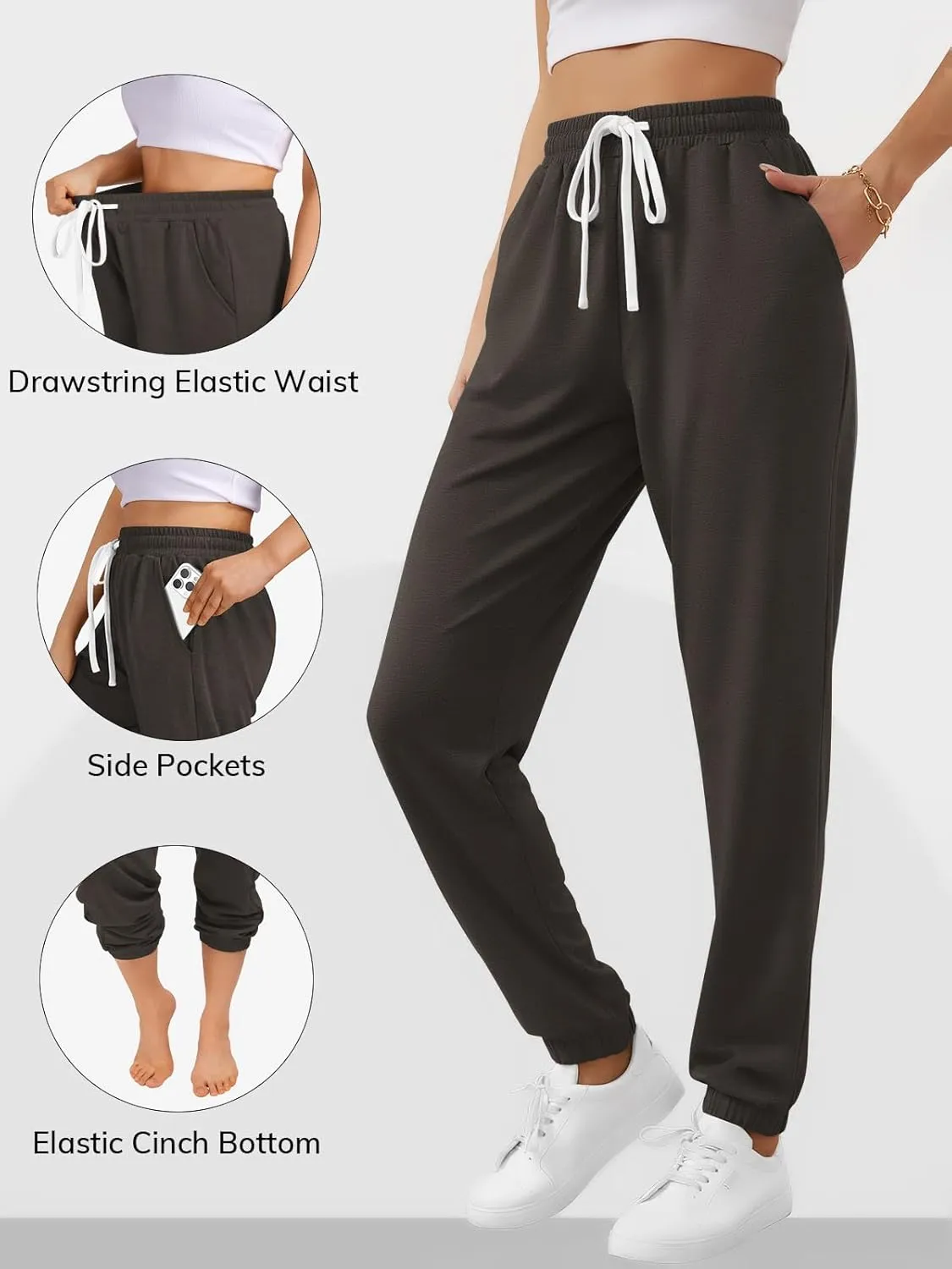 ATHMILE Baggy Sweatpants for Women with Pockets-Lounge Womens Pajams Pants-Womens Running Joggers Fall Clothes Outfits 2025
