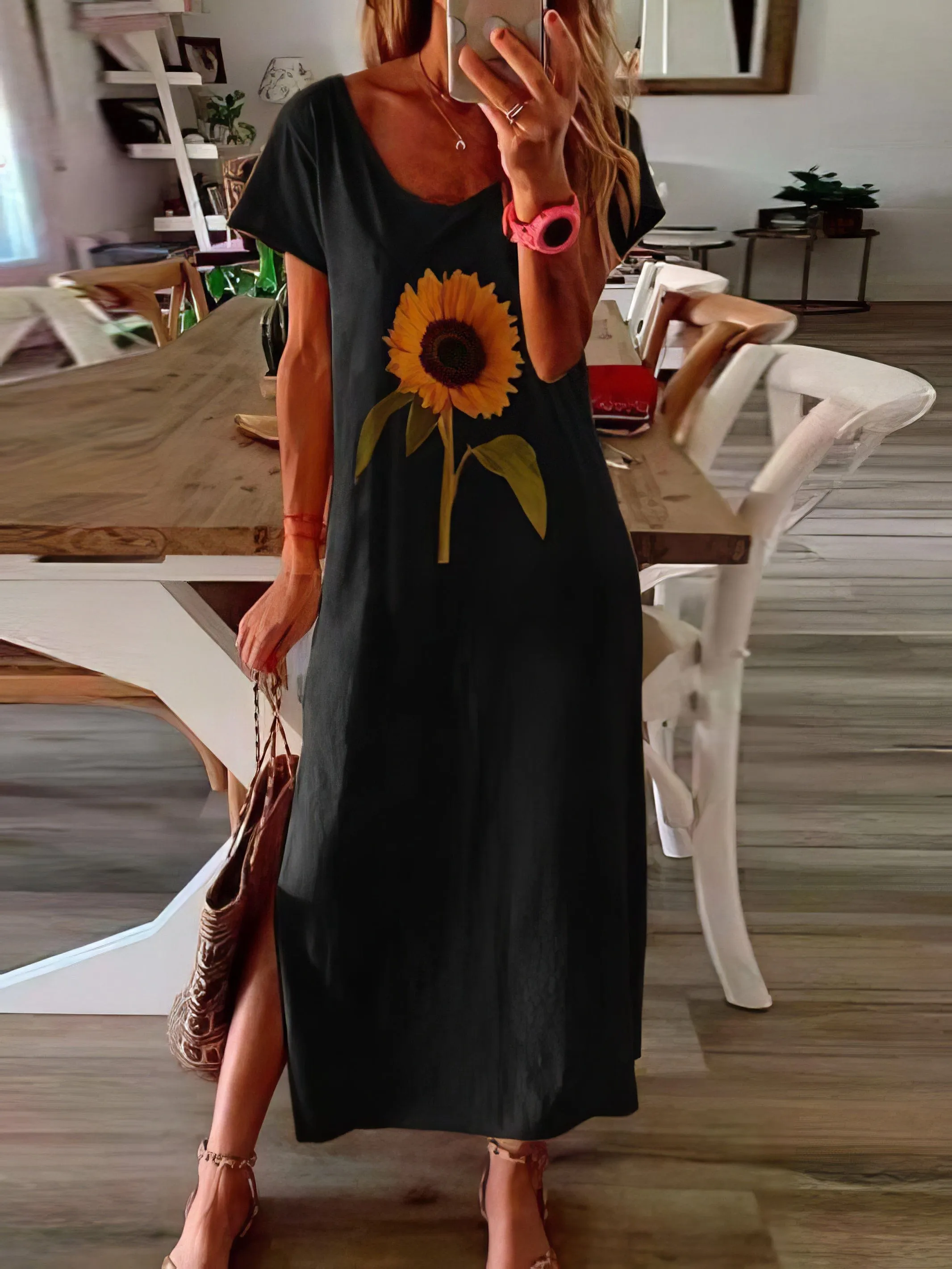 Bohemian Corduroy Dress