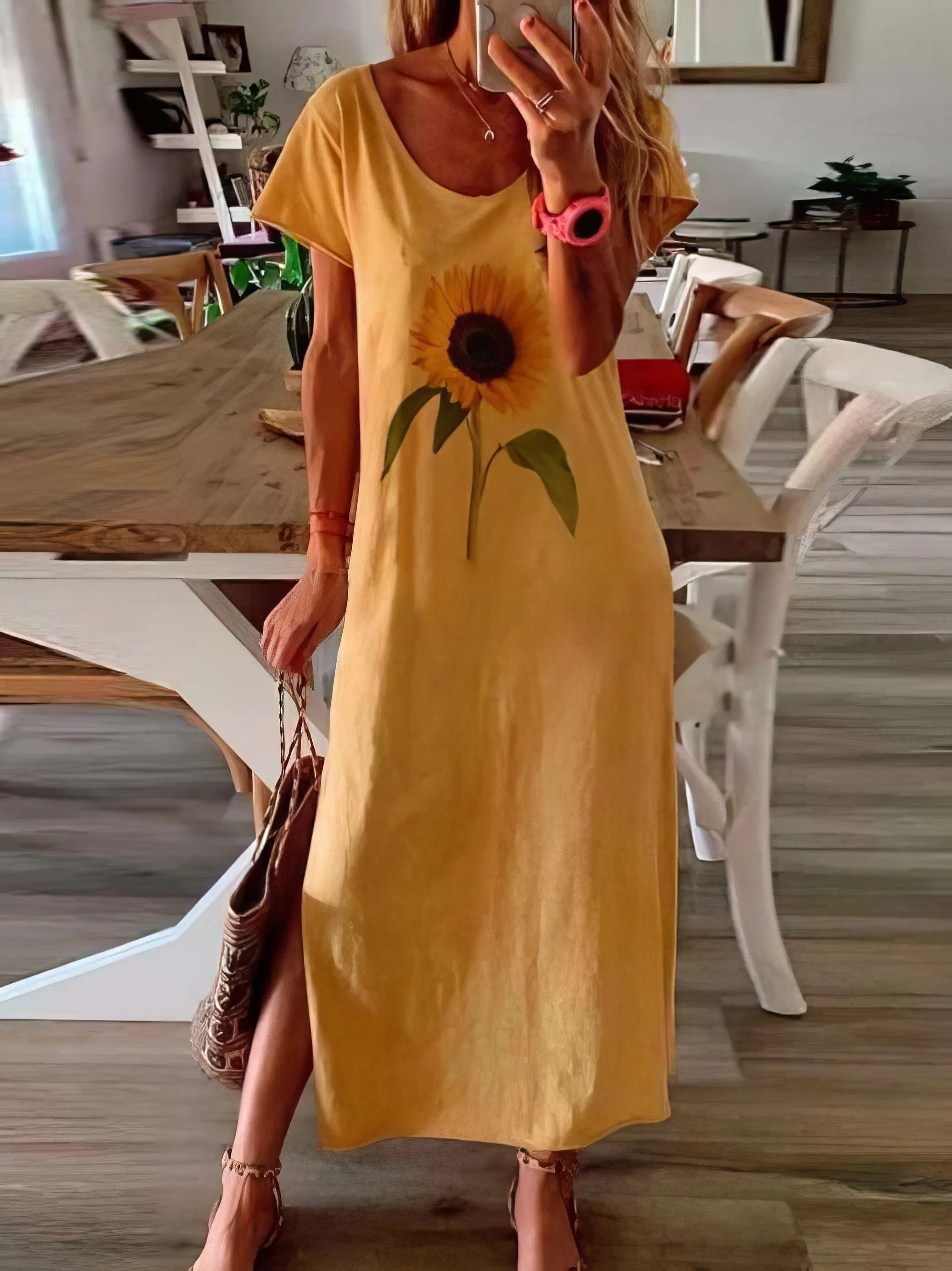 Bohemian Corduroy Dress