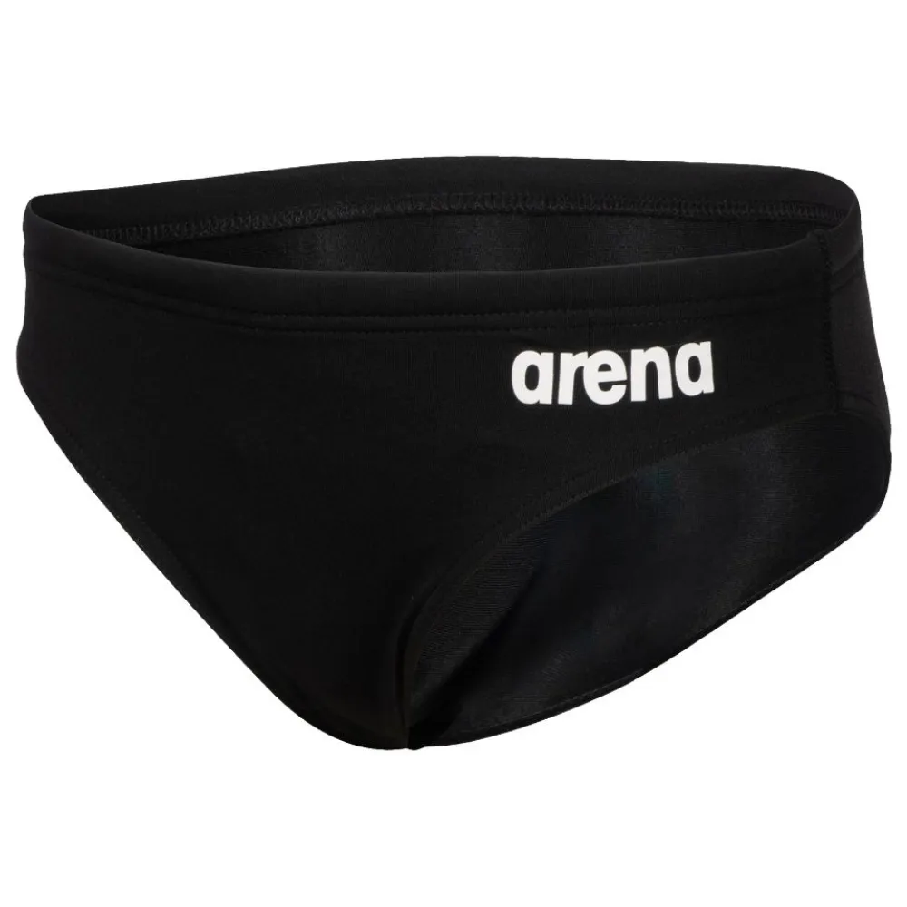 BOYS' TEAM SWIM BRIEF SOLID - BLACK