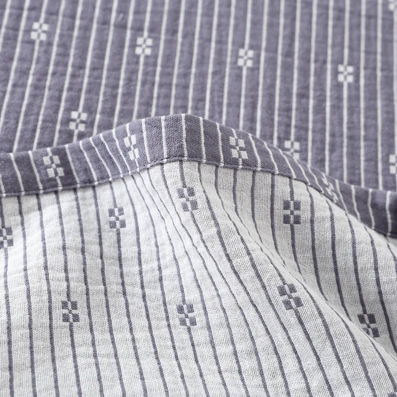 Cotton Gray Crew Neck Pajama Set