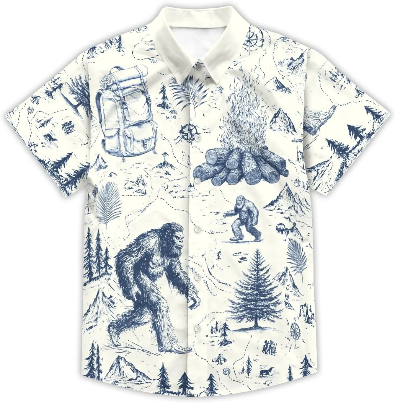 DFZ Funny Hawaiian Shirts for Men Summer Beach Short Sleeve Button Down Shirt Theme Party Shirt