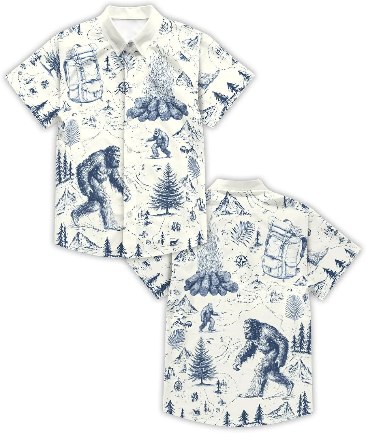 DFZ Funny Hawaiian Shirts for Men Summer Beach Short Sleeve Button Down Shirt Theme Party Shirt