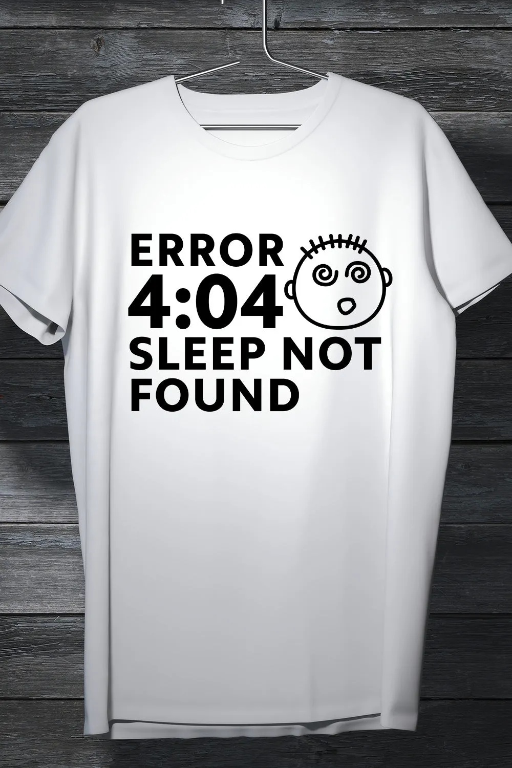 Error 404 - Sleep not Found - Casual White Tee