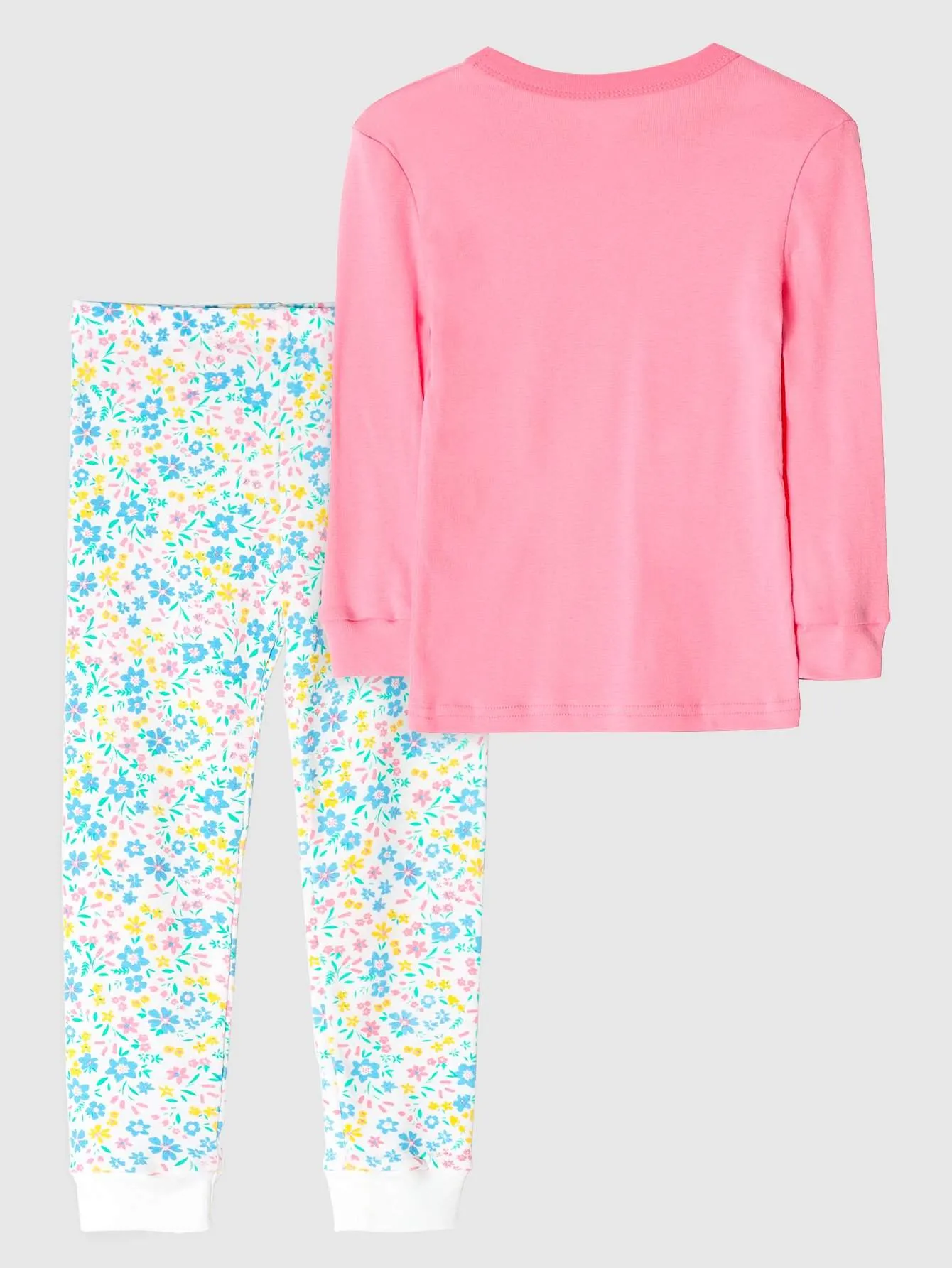 Girls' Snug Fit Cotton Sheep Pink cactus sloth Pajama Set Sleepwear