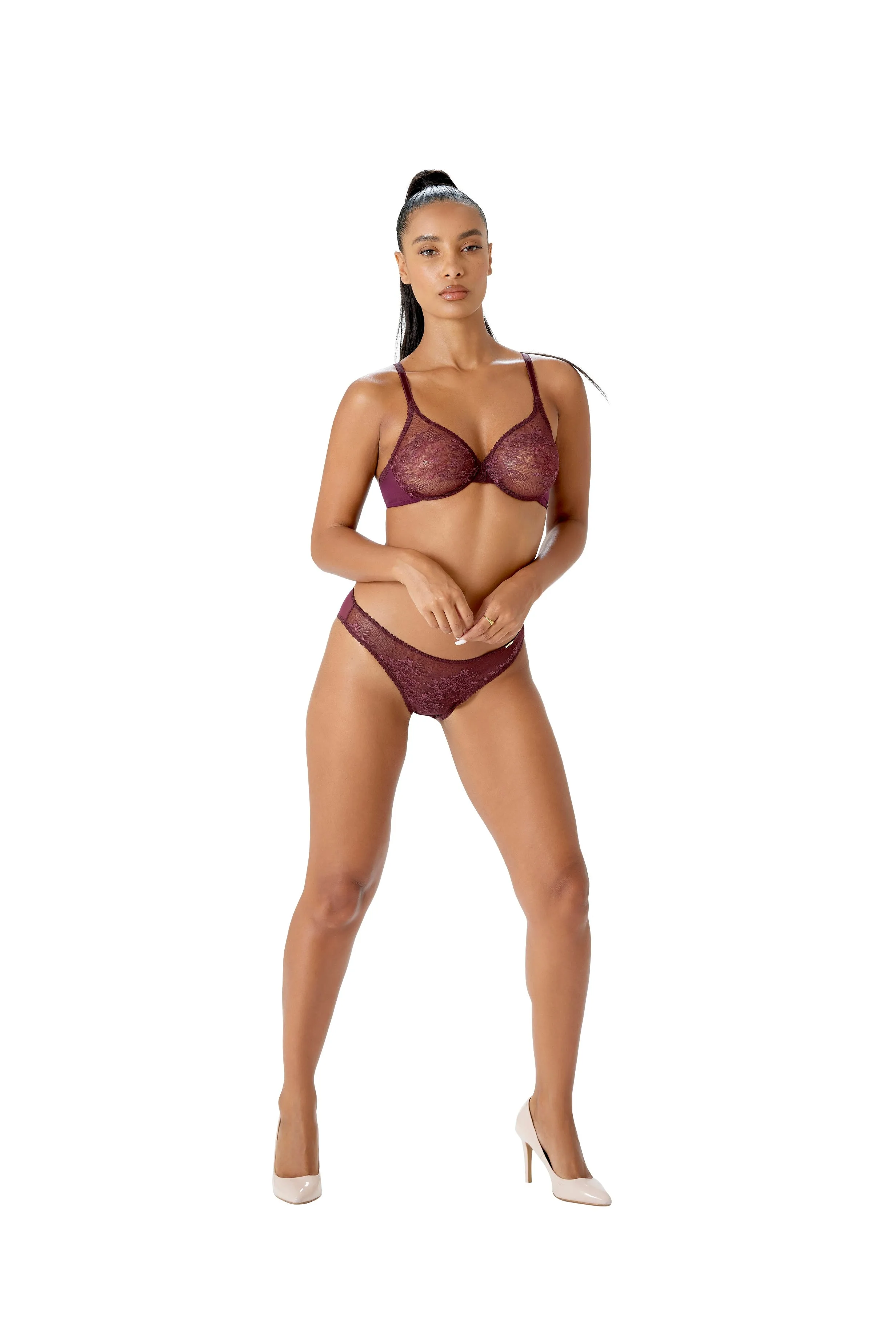 Gossard Glossies Lace Brief | FIG