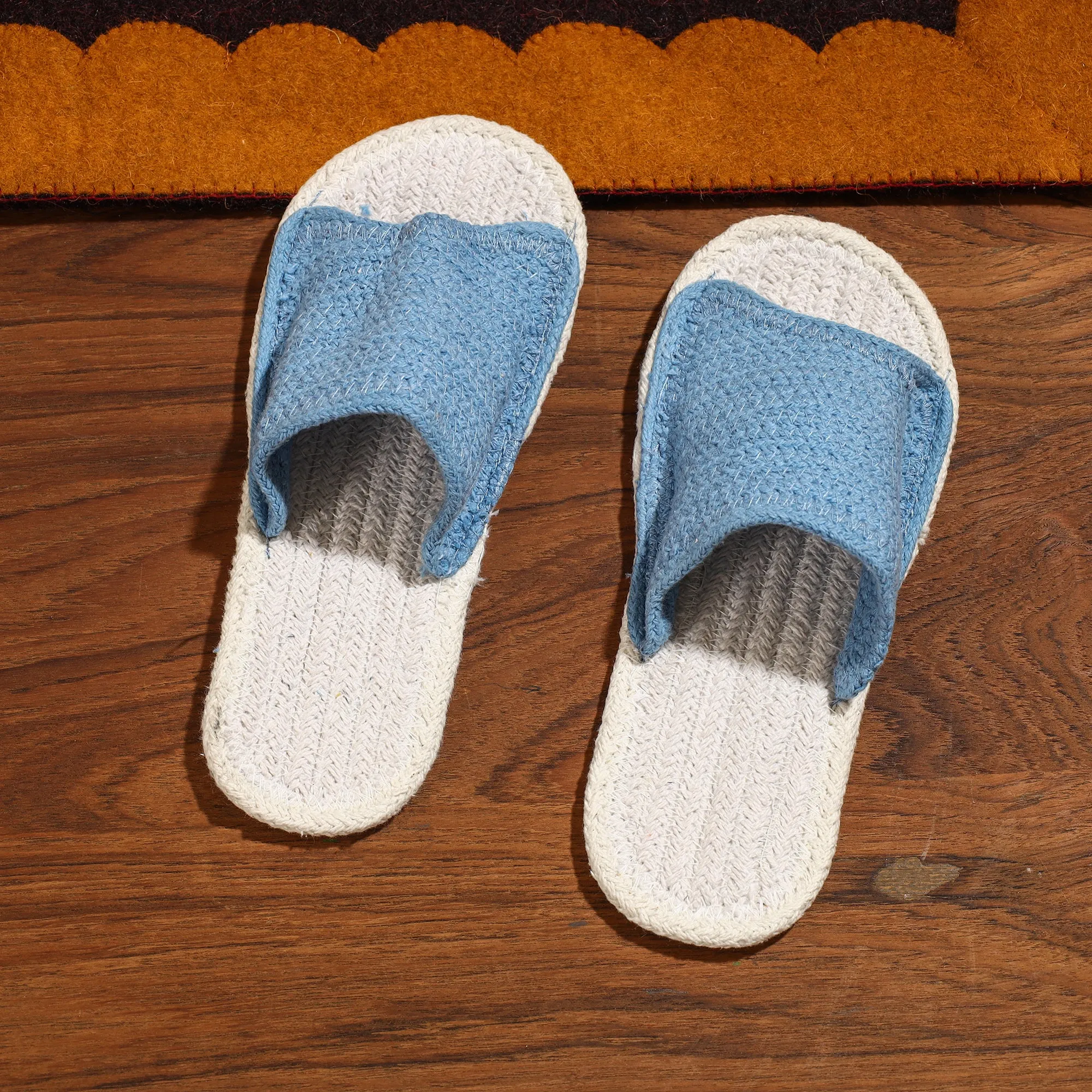 Hand Braided Cotton Stitched Home Slipper 27