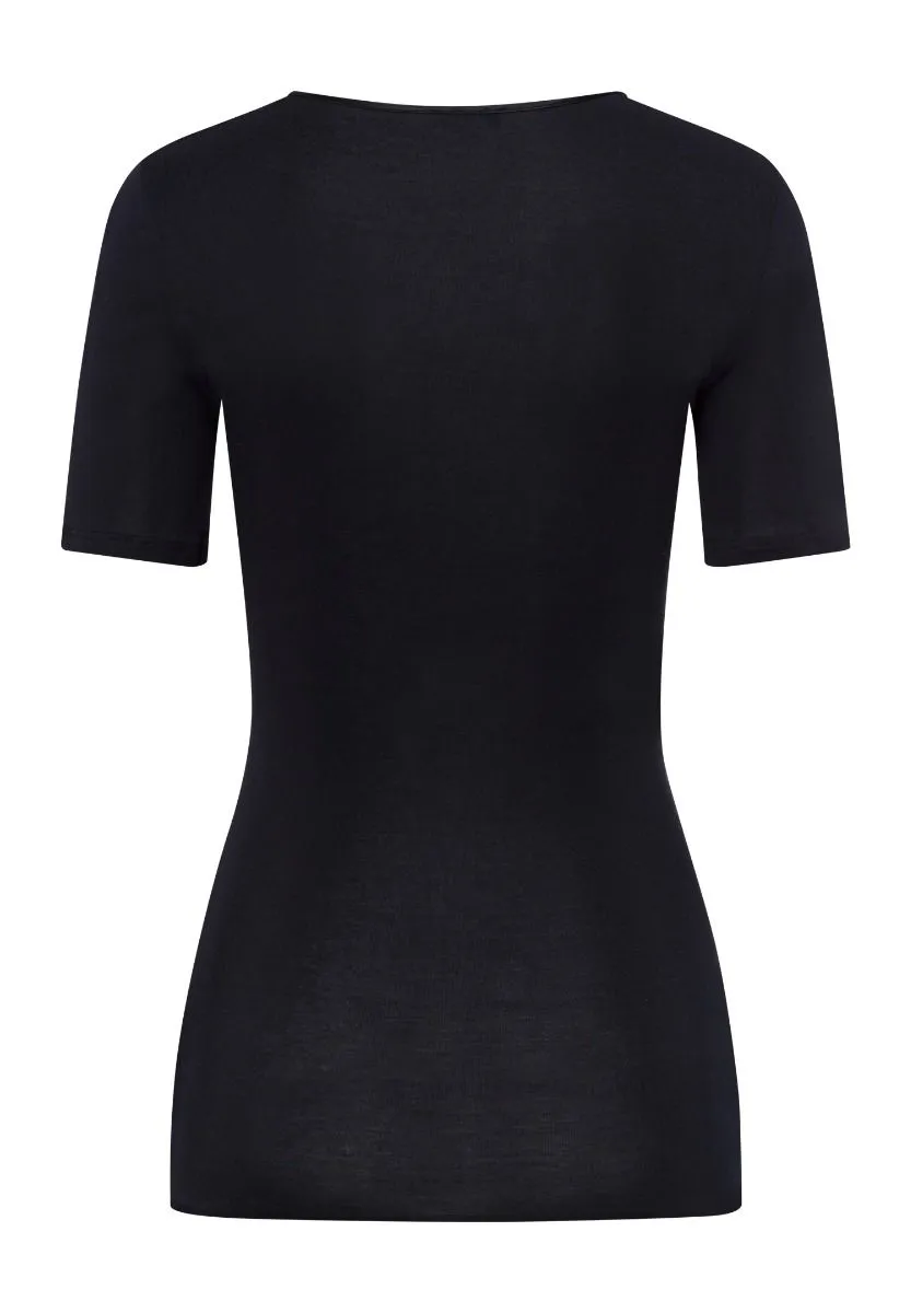 Hanro Cotton Seamless Short Sleeve Shirt