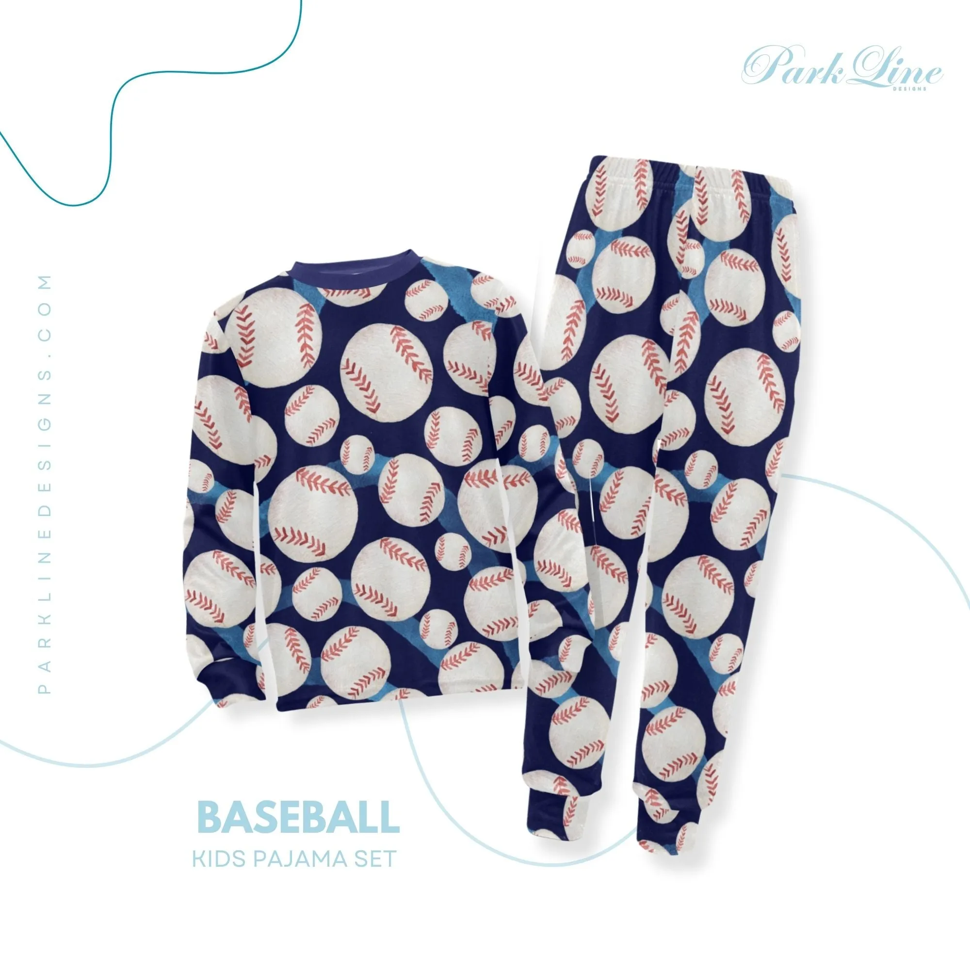 Hudson Boys' Pajama Set | Crew Neck Long Pajama Set | Soft Long Sleeve Sleepwear for Lounging and Relaxing