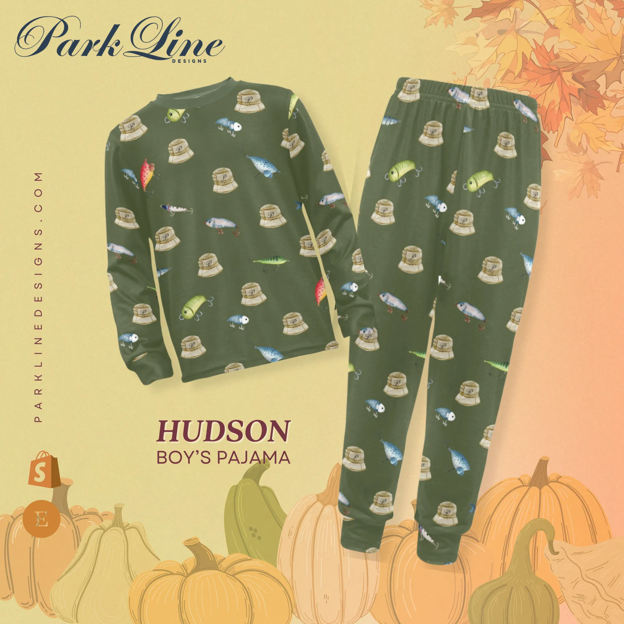 Hudson Boys' Pajama Set | Crew Neck Long Pajama Set | Soft Long Sleeve Sleepwear for Lounging and Relaxing