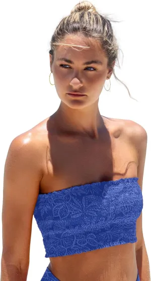 Kali Tube Top Women's Swimsuit Smocked Bikini Top