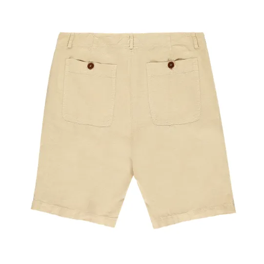 Linen Shorts in Stone