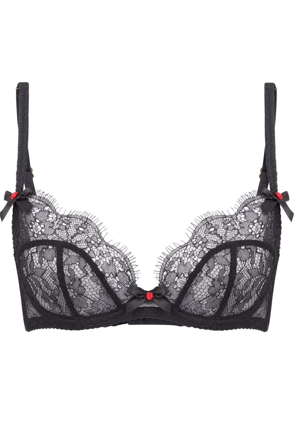 Lorna Lace Plunge Bra Black