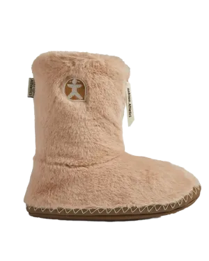 Marilyn Classic Faux Fur Slipper Boots in Gingerbread