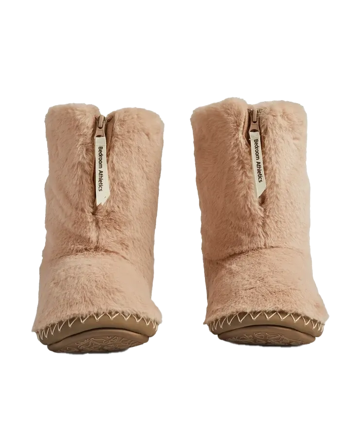 Marilyn Classic Faux Fur Slipper Boots in Gingerbread