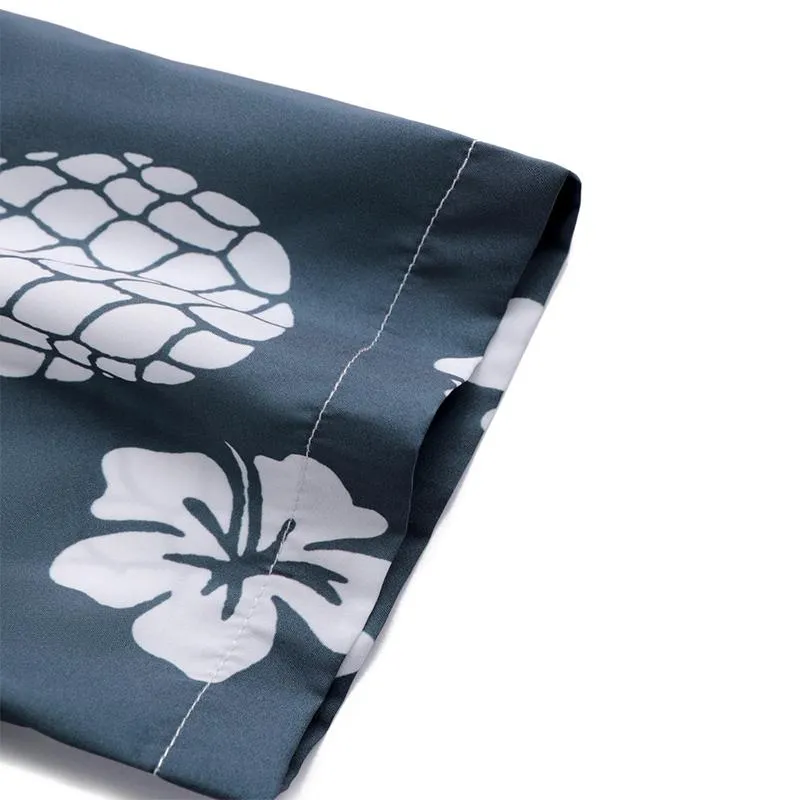 Men'S Beach Retro Print Loose Shirt