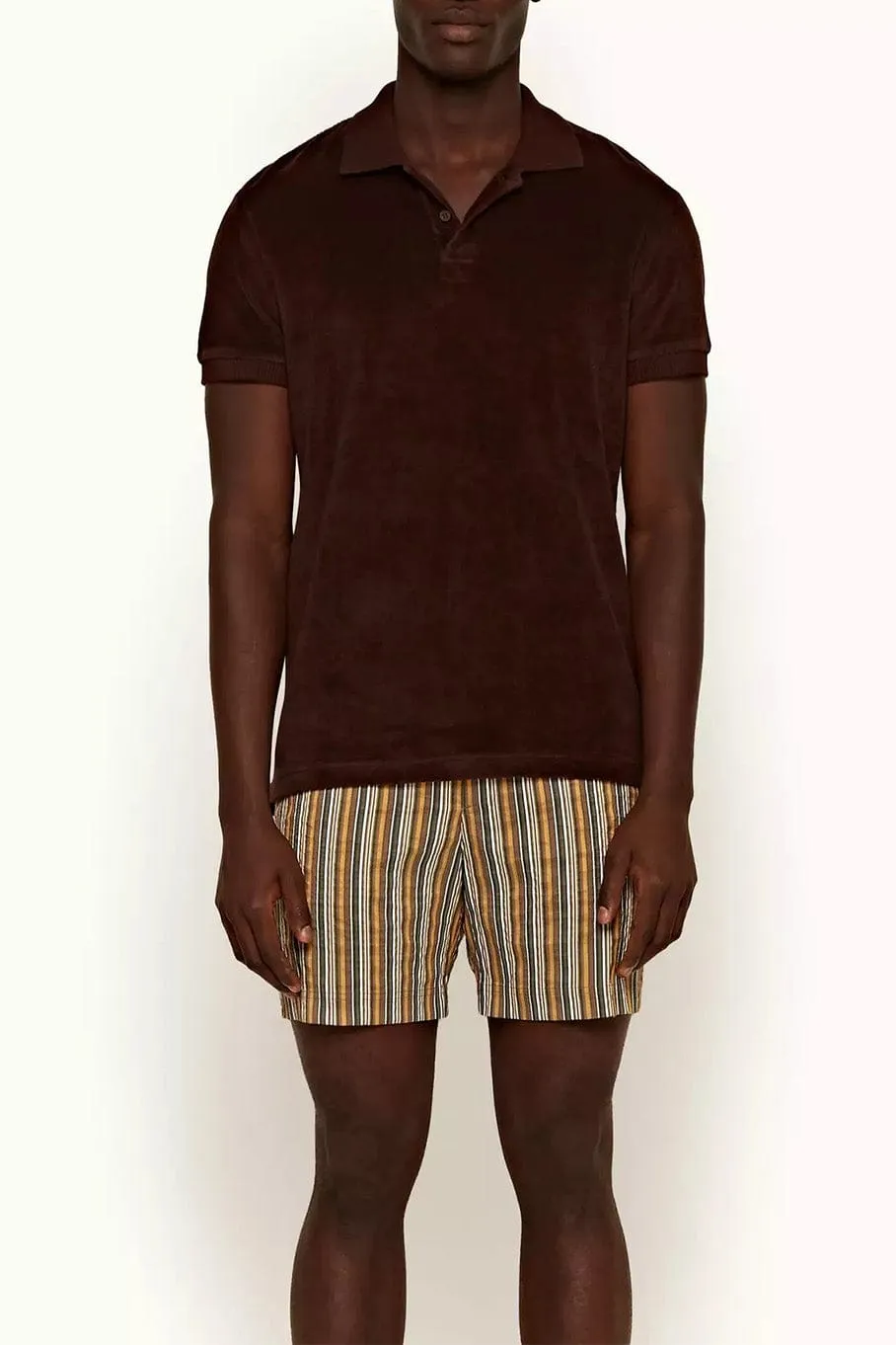 Men’s Felix Linen Polo - Port