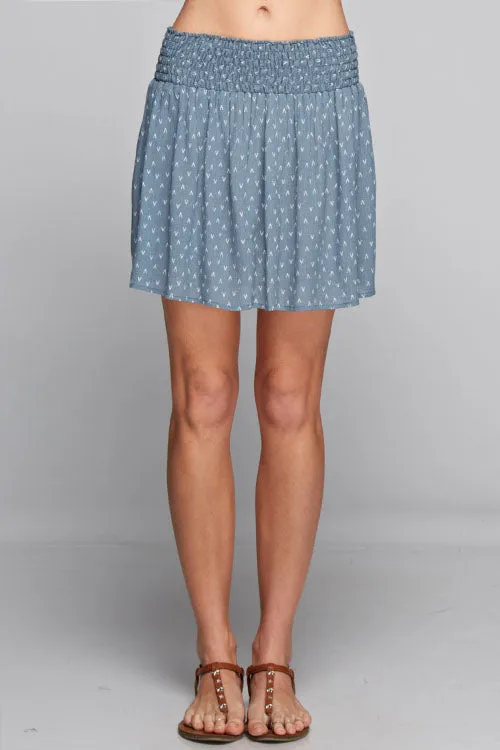 Printed Mini Skirt