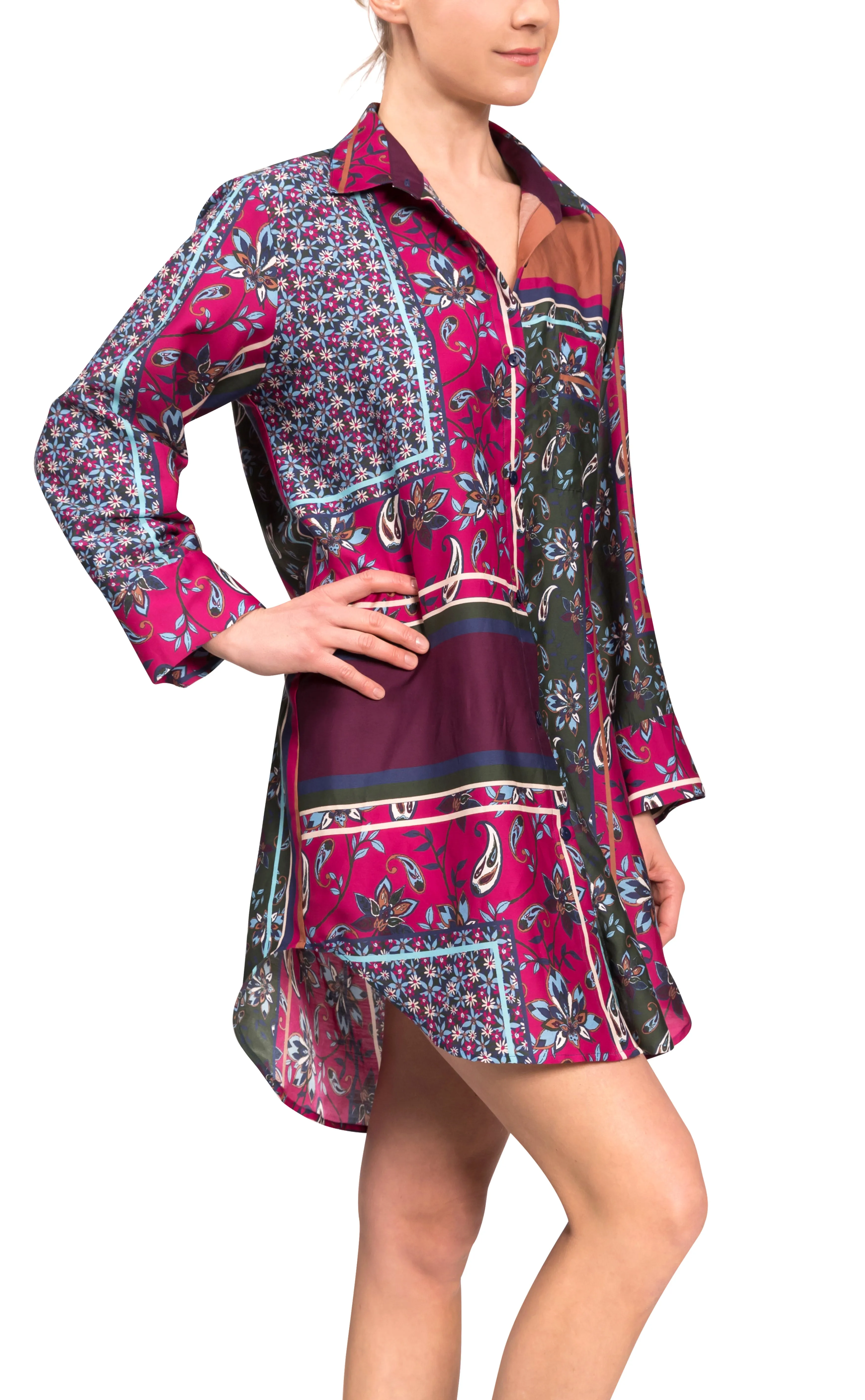 Rick Boyfriend Night Shirt - English Garden