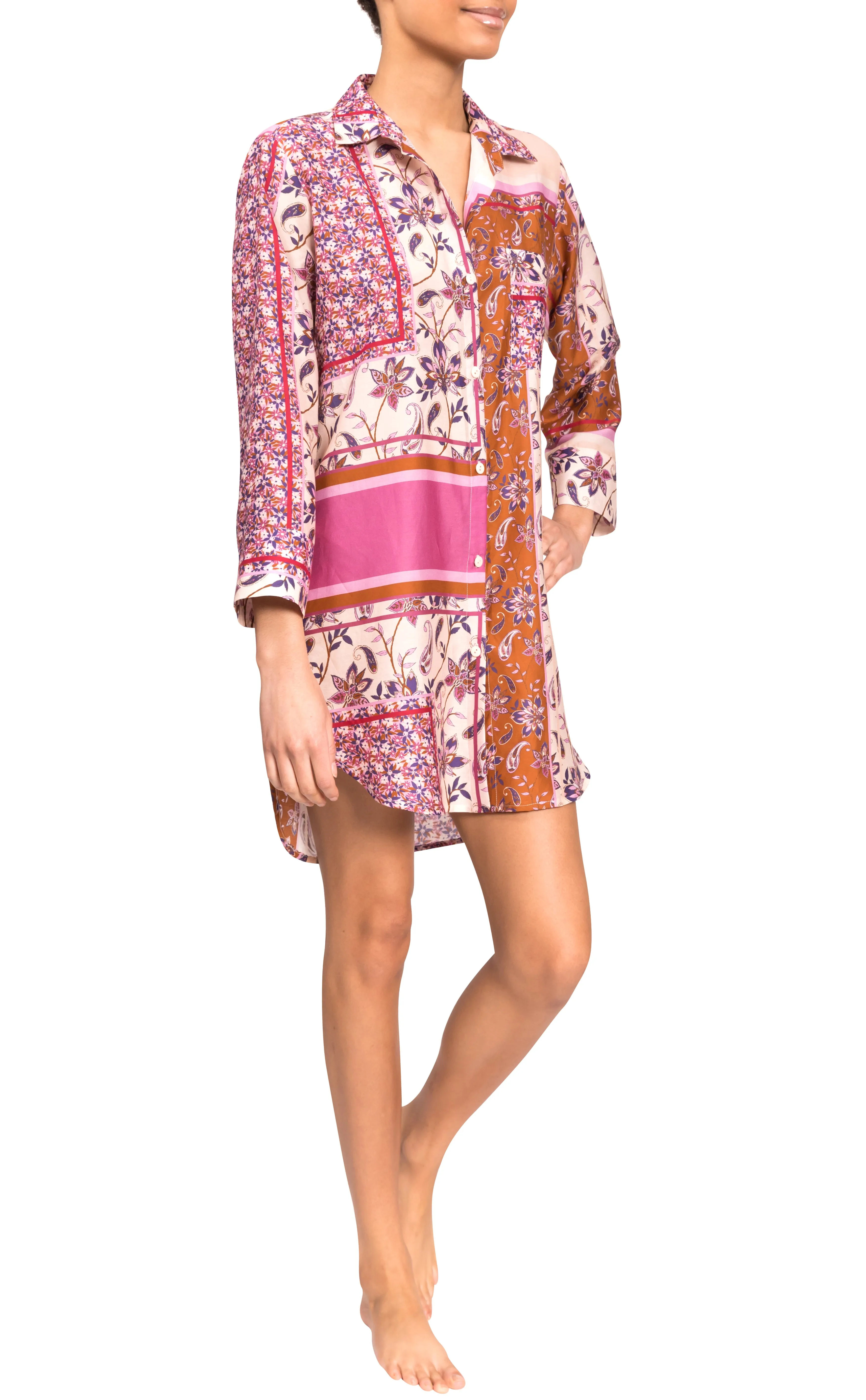 Rick Boyfriend Night Shirt - English Garden