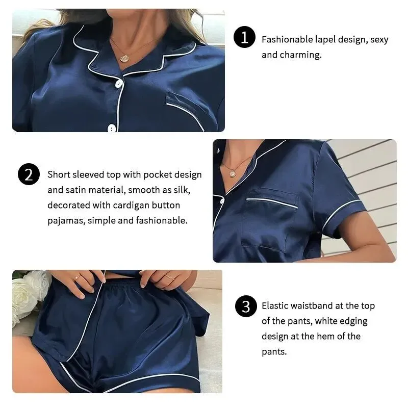 Satin Short Pajama Set