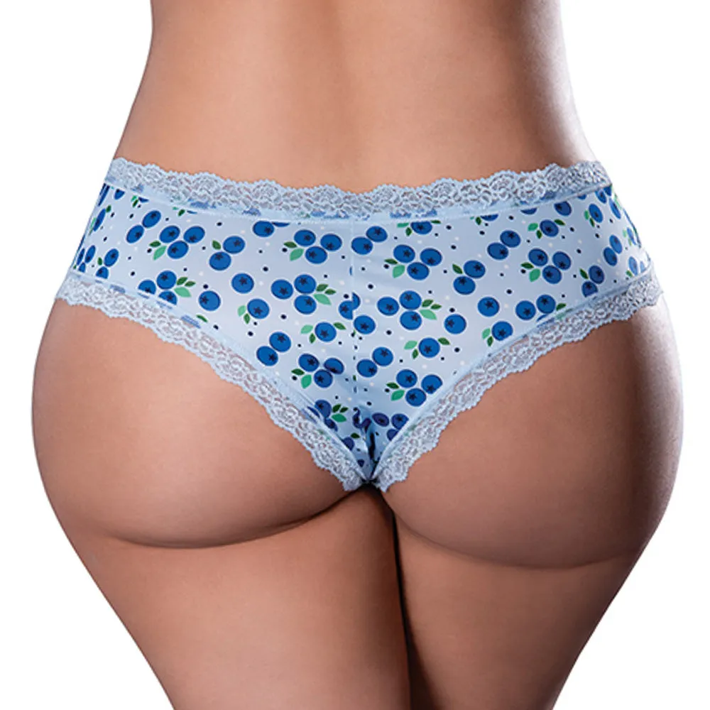 Sweet Treats Crotchless Boy Short & Flavoured Lubricant - Curvy