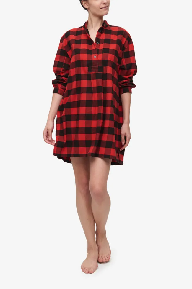 The Sleep Shirt | Short | BIG BUFFALO CHECK | BRUSHED COTTON