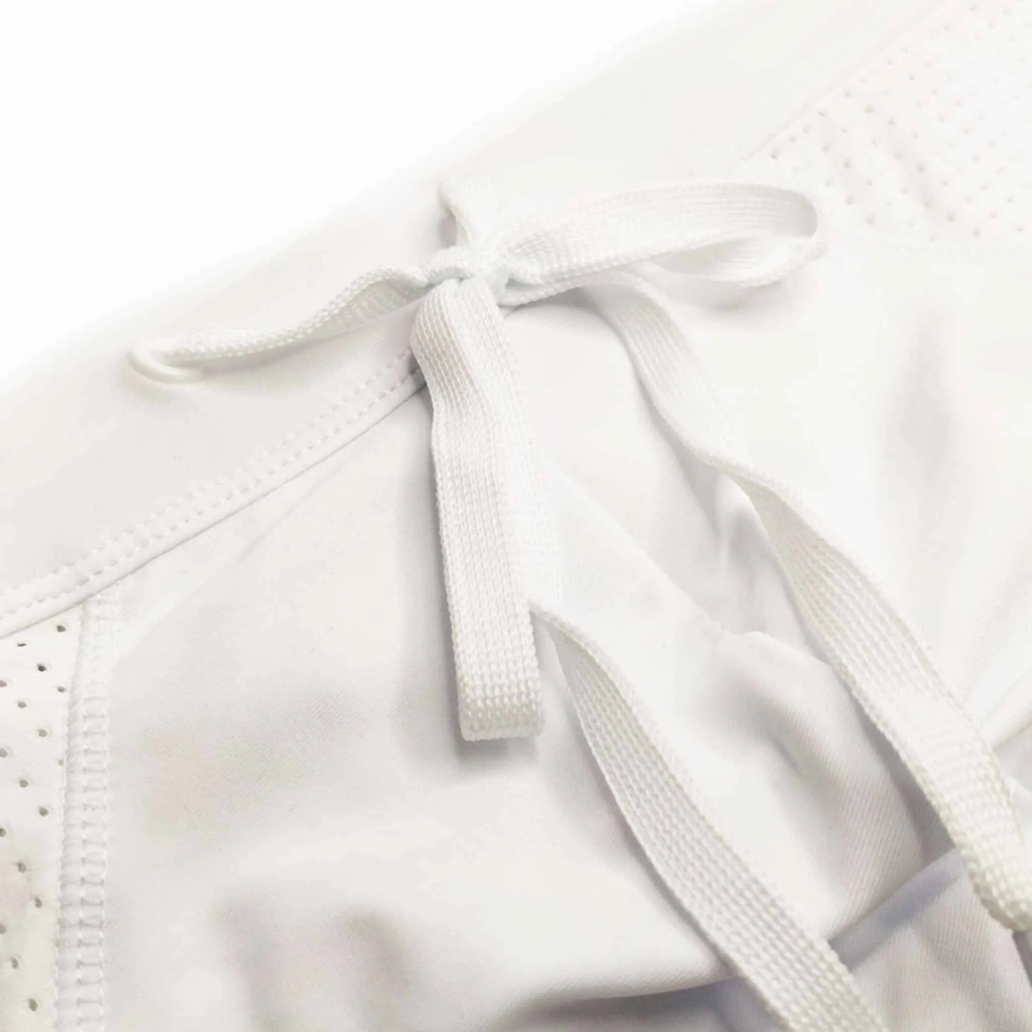 White Mesh Swim Briefs