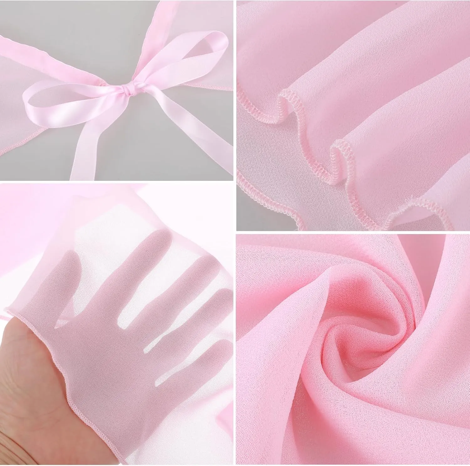Women's Ballet Wrap Skirt Chiffon Dance Wrap Skirt with Adjustable Waist Tie Gymnastics Ballet Skirts for Women