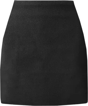 Women's High Waist Wool Fall Winter Mini Pencil Bodycon Skirt