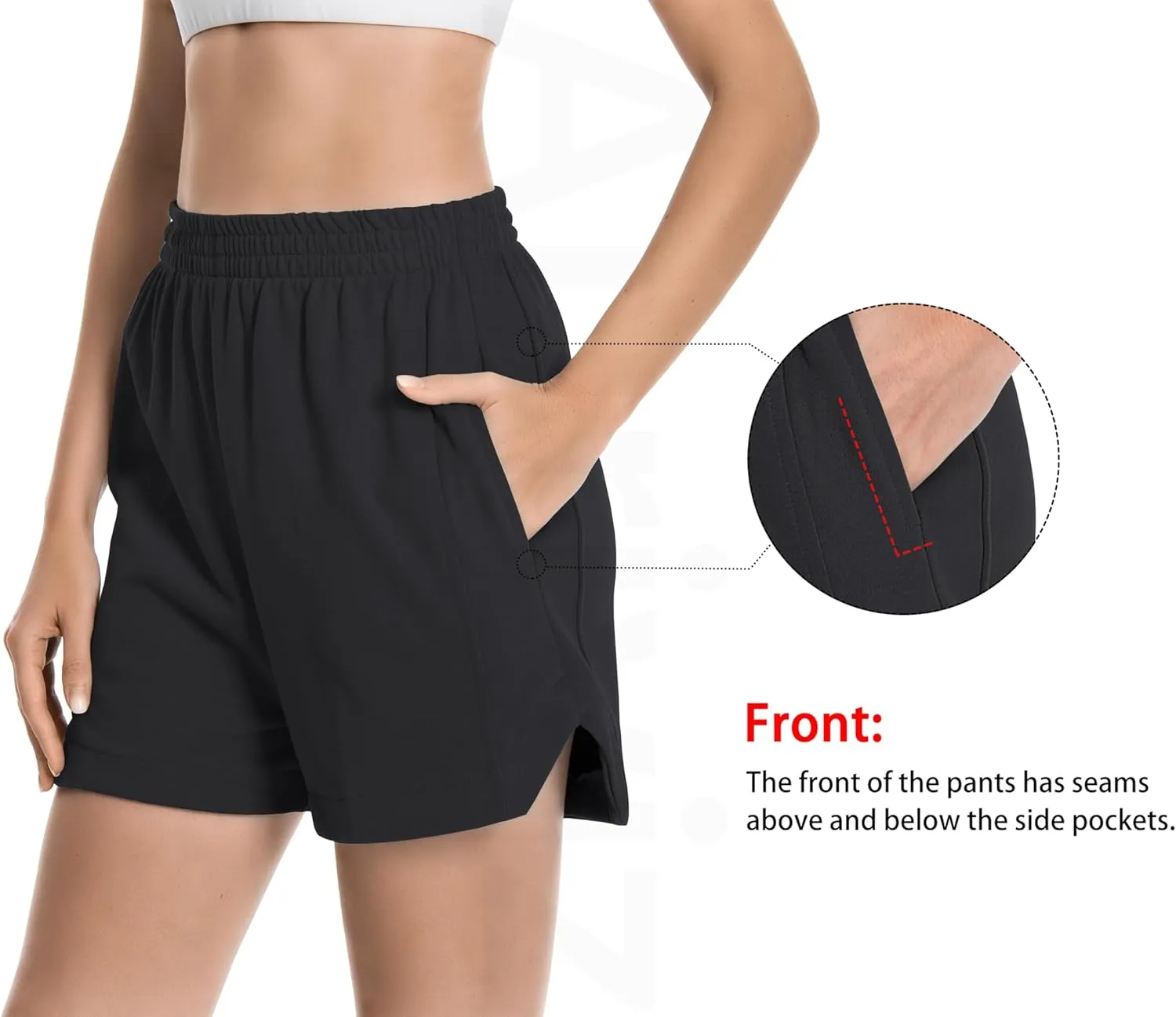 Womens Sweat Shorts Cotton Curved Hem Casual Lounge Short Workout Athletic Shorts with Pockets