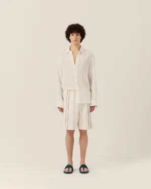 Woven Stripe Resort Shorts