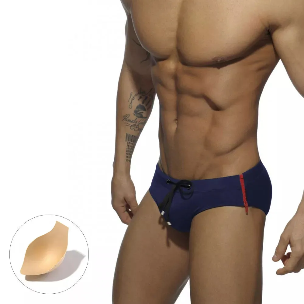 Zipper Men's Swim Briefs