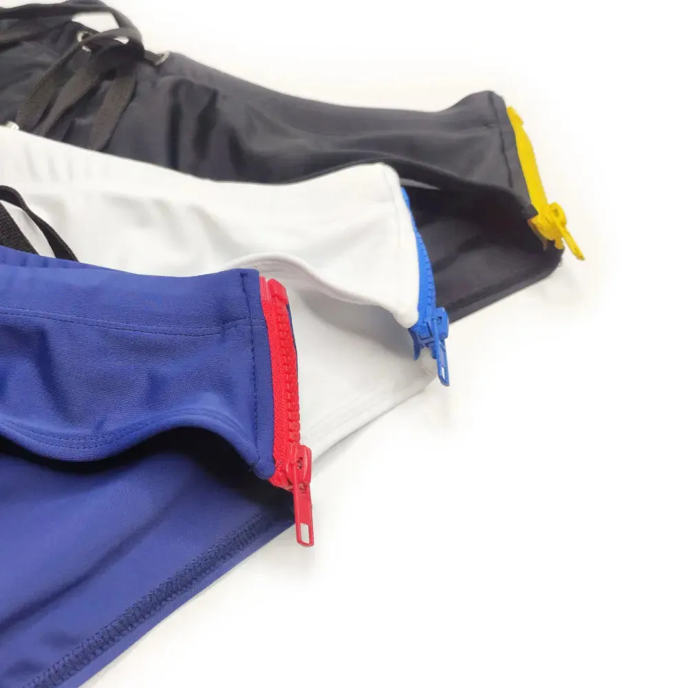 Zipper Men's Swim Briefs